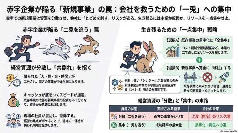 【赤字社長、待った!】その新規事業、会社を救いますか?