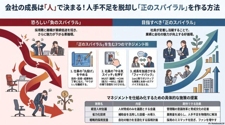 会社成長の正のスパイラル構築法