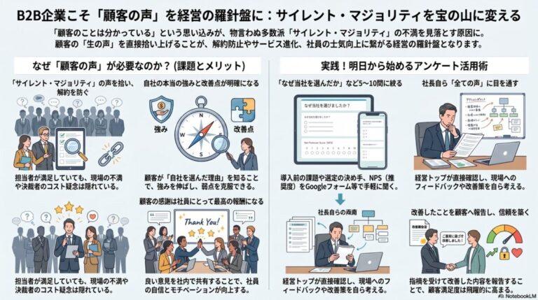 B2B企業の顧客の声活用術